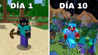 Sobreviví los 10 días MAS DIFICILES de MINECRAFT [upl. by Enelahs]