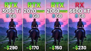 RTX 3060 Ti vs RTX 2070 SUPER vs RTX 2060 SUPER vs RX 6600 XT  Test in 20 Games in 2024 [upl. by Jablon604]