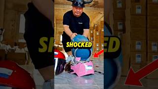 Seller Smashes Helmets 💥 shorts [upl. by Ardnuhsed756]