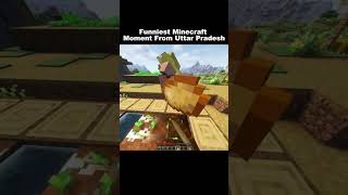 Funniest Minecraft Moments From Uttar Pradesh indiangamer hindigameplay minecraftfunny funny [upl. by Higginson32]