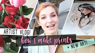 Artist Vlog  HOW I MAKE PRINTS [upl. by Hoeve882]