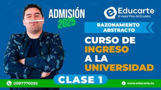 🔴 Curso de Ingreso a la UNIVERSIDAD 📕 Admisión 2025 🏫 📚 Clase 1 🧠 Razonamiento Abstracto [upl. by Mich]