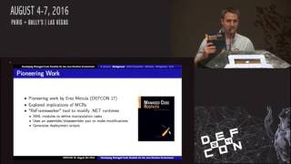 DEF CON 24  Benjamin Holland  Developing Managed Code Rootkits for JRE [upl. by Jona]