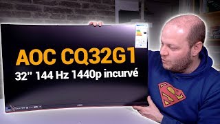 AOC CQ32G1  écran gaming 32quot incurvé 144Hz et 1440p [upl. by Florri401]