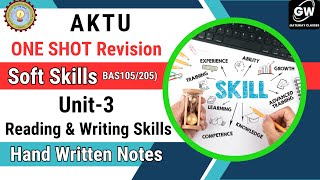 UNIT3 I ONE SHOT I SOFT SKILLS I GATEWAY CLASSES I AKTU [upl. by Ellenij]