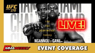 UFC 270 Francis Ngannou vs Ciryl Gane  LIVE COVERAGE [upl. by Eecal]