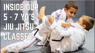 Inside Our 5  7 yo Jiu Jitsu Classes [upl. by Ahsekan]