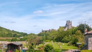 Corfe Castle View from Plum Tree Cottage [upl. by Avehsile]