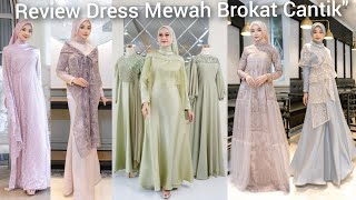 Model Gamis Brukat Terbaru Inspirasi dari Merek LYF Official  Collection Dress Asri Top [upl. by Ilario]