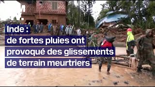 Inde au moins 166 personnes sont décédées à la suite de glissements de terrain [upl. by Ahsemed]