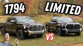 Which Tundra Is A Better Buy Tundra 1794 vs Tundra Limited [upl. by Wilona193]