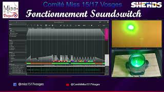 Utlisation Shehds 10r 275w avec Logiciel Soundswitch [upl. by Yanrahs]