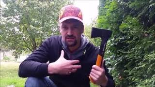 Review Fiskars X7 axe [upl. by Gombach]