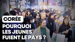 Corée  pourquoi les jeunes fuient le pays [upl. by Yziar]