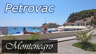 Petrovac  Montenegro  Summer 2023 August  virtual travel [upl. by Nayk]