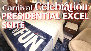 Carnival Celebration Presidential Excel Suite 17210 [upl. by Sainana862]