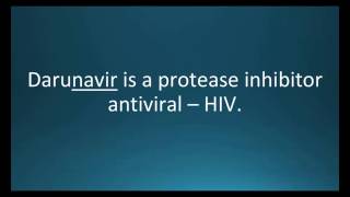 How to pronounce darunavir Prezista Memorizing Pharmacology Flashcard [upl. by Fielding11]