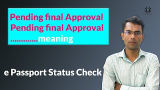 pending final approval e passport bd 2023  e passport status check [upl. by Elvie]