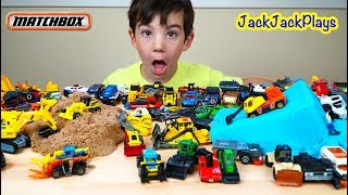 Pretend Play with Huge Matchbox Truck Collection Toy Digger and Excavator for Kids  JackJackPlays [upl. by Scandura]