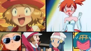 Is He you Boyfriend moments in Pokemon  Misty loves Ash  Ash loves Serena  Dawn Loves Misty [upl. by Eustashe]