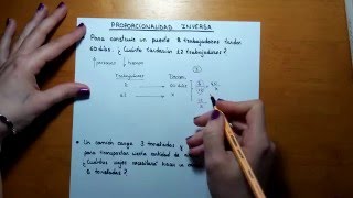 Problemas de proporcionalidad INVERSA [upl. by Enuj]