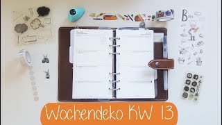 Filofax Wochendeko KW 13 [upl. by Ahseyd]