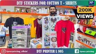 DTF Printing कि पुरी जानकारी  PRINTING ON COTTON TSHIRT BLACK TSHIRT  Xpress Printing Noida [upl. by Silecara]