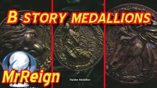 Resident Evil 2  All 3 Medallion Locations How to get Lion Unicorn amp Maiden Medallion [upl. by Vahe185]