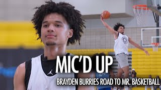 Brayden Burries Micd Up Highlights  Road to California Mr Basketball [upl. by Dehsar]