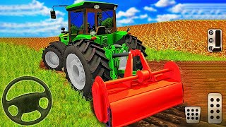 Tractor Farming Driver Village Simulator 2020  Forage Plow Farm Harvester  Android Gameplay [upl. by Adnohsad913]