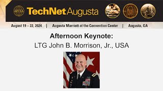 Afternoon Keynote with LTG Morrison [upl. by Rednijar]