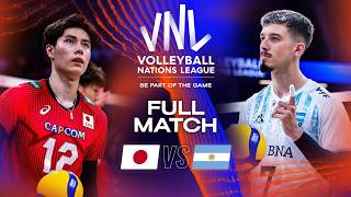 Japans Epic Victory 😳🤯 Japan vs Argentina  Full Match  Mens VNL 2023 [upl. by Tailor872]