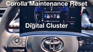 2023 Toyota Corolla XSE Hatchback How to Reset Maintenance Reminder  oil life [upl. by Lear]