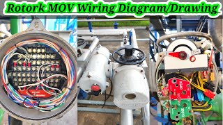 Rotork Actuator Drawing  Rotork Actuator Wiring Diagram  Rotork Actuator Cable Connection  MOV [upl. by Pomfrey]