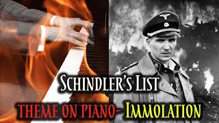 Schindlers List theme  Immolation Piano cover music by John Williams [upl. by Tandy549]