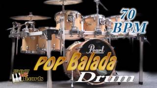 Pop Balada 70 bpm  Drum rhythm in ballad [upl. by Uhayile]