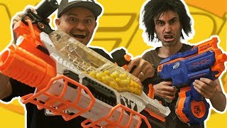 Nerf War INFINUS vs PROMETHEUS Battle [upl. by Alletsirhc]