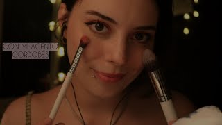 ASMR 🌔 Soft spoken mientras me maquillo los ojos 🌟 Mi maquillaje diario [upl. by Ahseyk326]