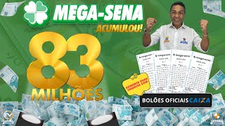 AGORA SÃO 83 MILHÕES  SORTEIO MEGASENA 2683💰 AUMENTE SUAS CHANCES COM BOLÕES CAIXA🍀 [upl. by Oirifrop309]