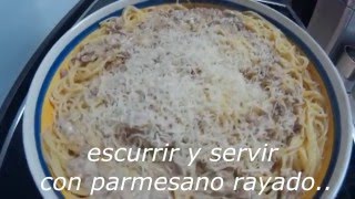 salsa de atun y nata con espaguettis [upl. by Yesteb887]