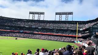 Take me out to ballgame song at giants game [upl. by Atnuhs]