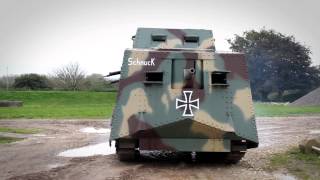 The A7V  German WWI replica tank  The Tank Museum [upl. by Oirevlis]