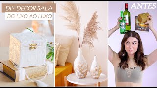 DIY Decorando sem gastar  Do Lixo ao Luxo  Decorando a Sala 04 [upl. by Selim]