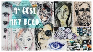 A GCSE Art Book  FULL MARKS Yr 11 Coursework [upl. by Collbaith540]