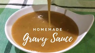 Quick Homemade Gravy Sauce l Perfect Gravy for Chicken and Mashed Potatoes [upl. by Endres]