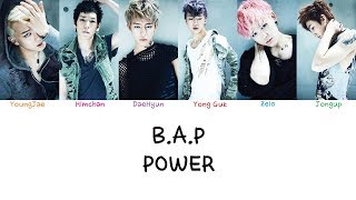 BAP  Power Color coded lyrics HanRomEng [upl. by Iohk]