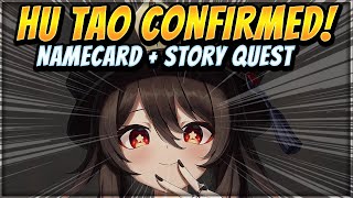 HU TAO CONFIRMED  ITS OFFICIAL  Namecard  Story Quest  Genshin Impact [upl. by Neiht]