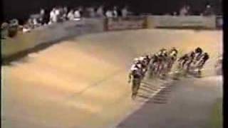 Trexlertown Velodrome 1993 Stephen Pate Crash [upl. by Gnas]