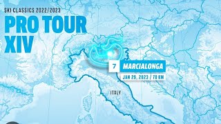 Marcialonga 2023 last hillMens top 20 marcialonga italy [upl. by Nosnevets]