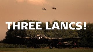 Three Lancasters Meet at East Kirkby 2014 [upl. by Gibby205]